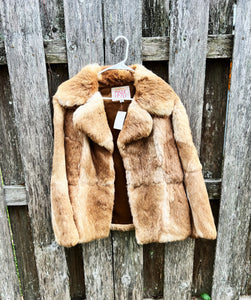 Vintage Mark Lesli Authentic Rabbit Fur Coat