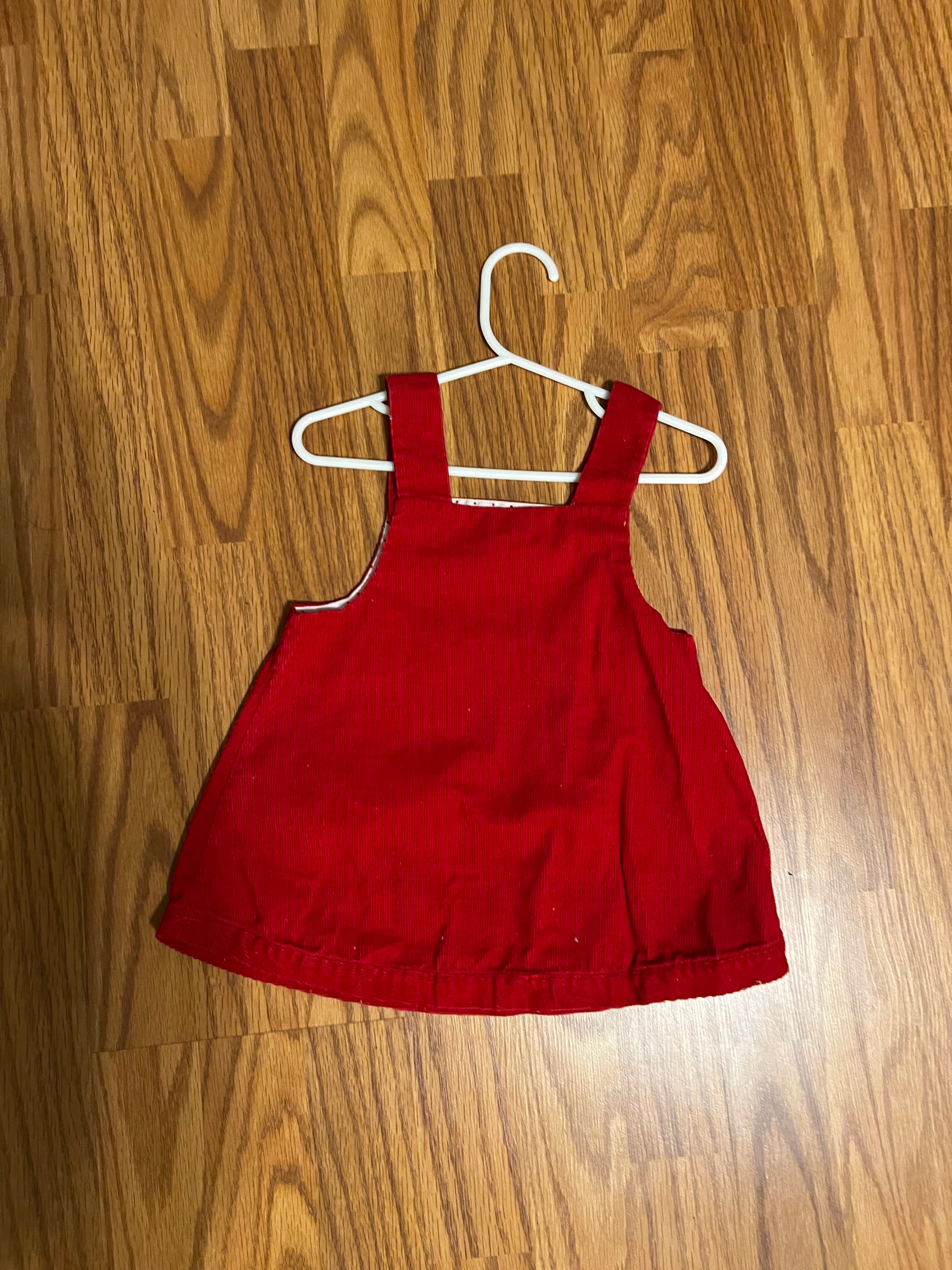 Vintage Red Baby Girl Dress