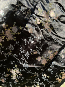 Black Oriental Print Dress